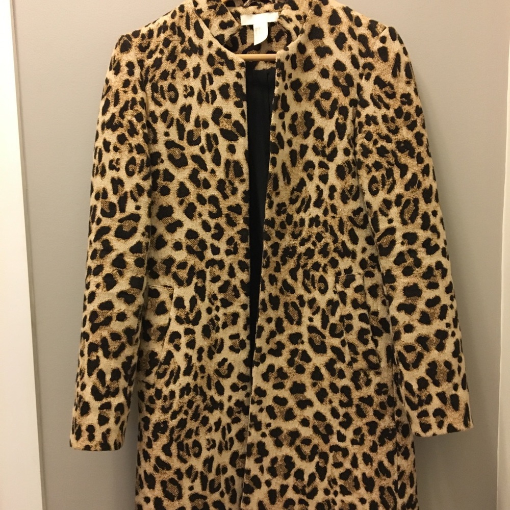 H&M Leopard Coat